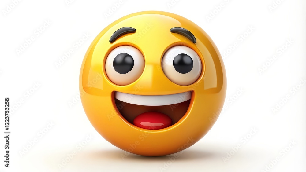 Fototapeta premium Happy Smiley Face Emoji