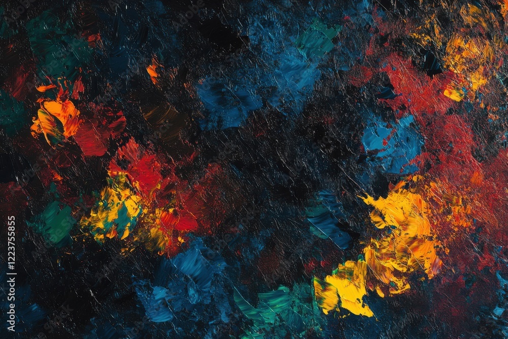  Galaxy Background in Tetradic Colors with Viscous Texture