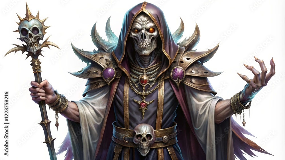 Fototapeta premium Skeletal Sorcerer