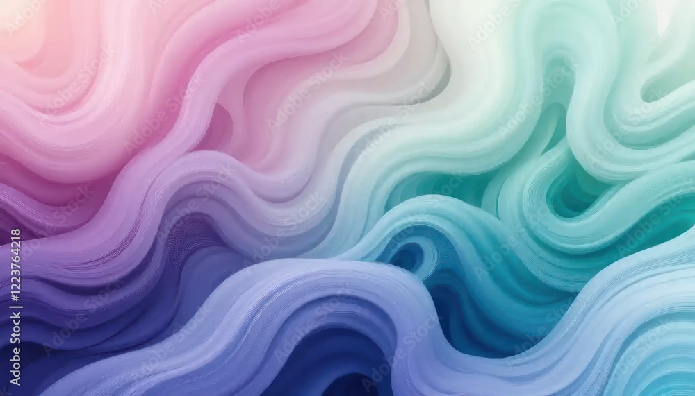 Abstract Wavy Pastel Dreamscape: A Serene Symphony of Colors Abstract Wavy Pastel Dreamscape: A Serene Symphony of Colors