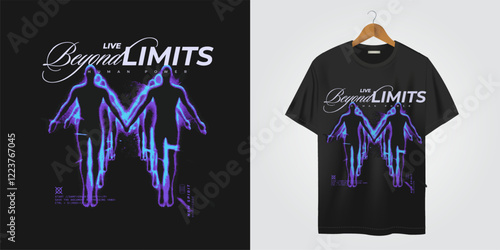 t shirt with urban print