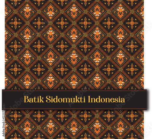 Batik Sidomukti Indonesia Pattern