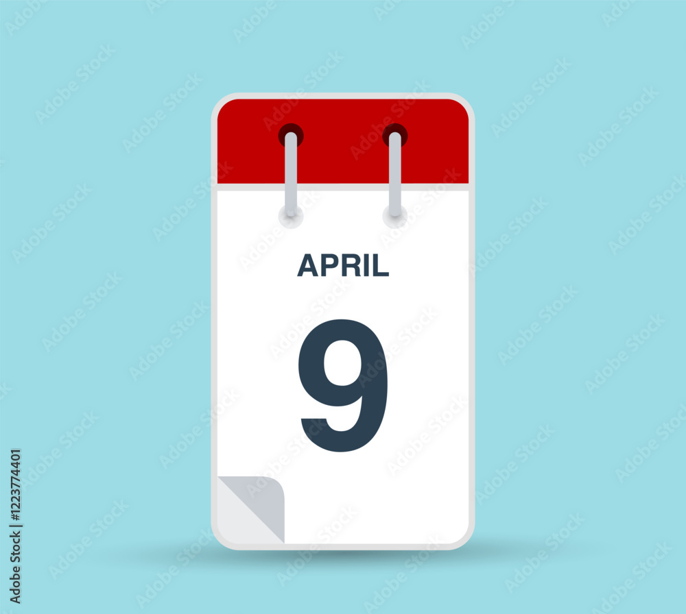 April 9 calendar icon April 9 calendar icon