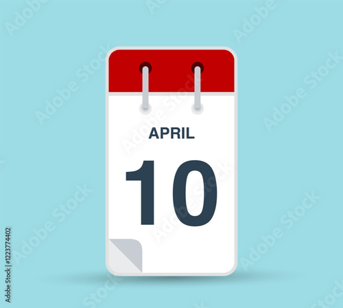 April 10 calendar icon