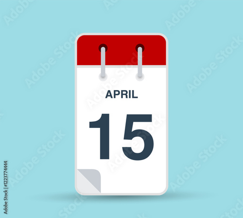 April 15 calendar icon