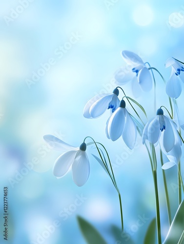spring flowers snowdrops