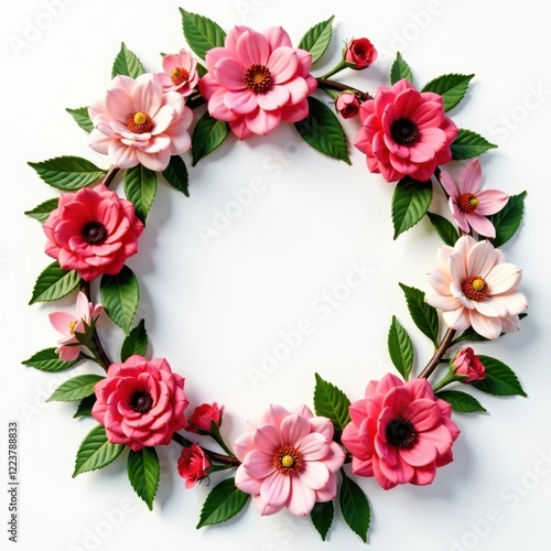 Wallpaper Mural Beautiful floral wreath with ribbons , lace, wedding decor, flowers Torontodigital.ca