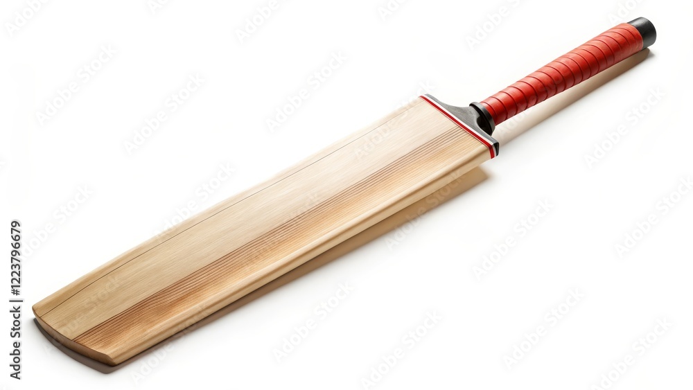 Fototapeta premium Cricket Bat on White Background