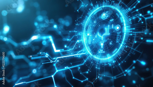 Wallpaper Mural Abstract Digital Network Technology Interface Design Torontodigital.ca