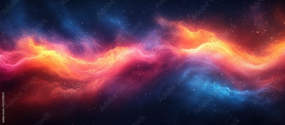 Obraz premium Abstract Gradient Background Teal Orange Blue Grunge Texture Poster
