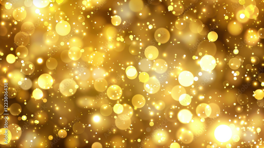 Golden bokeh background with shimmering lights creating festive atmosphere. Perfect for celebrations and special occasions Golden bokeh background with shimmering lights creating festive atmosphere. Perfect for celebrations and special occasions