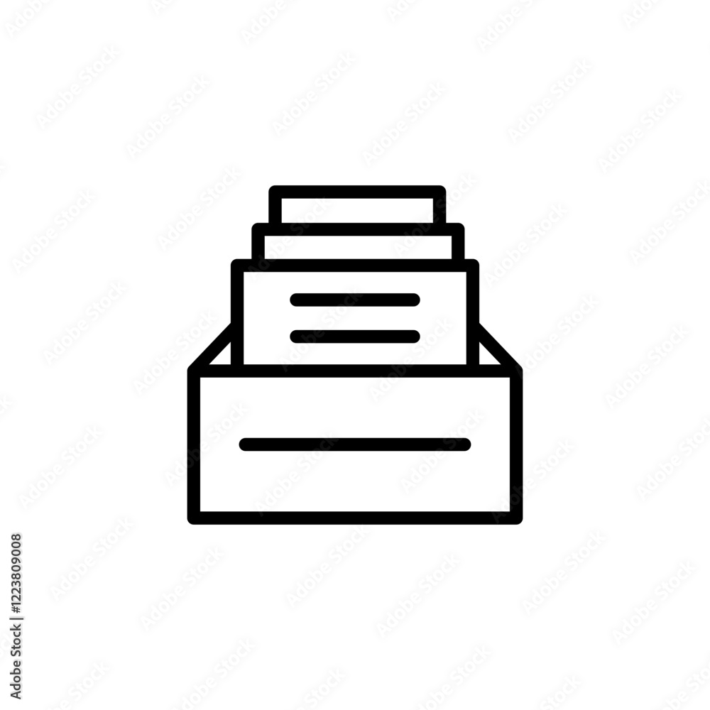 Archive folders icon logo design. Document vector icon. Archive storage icon. Archive folders icon logo design. Document vector icon. Archive storage icon.