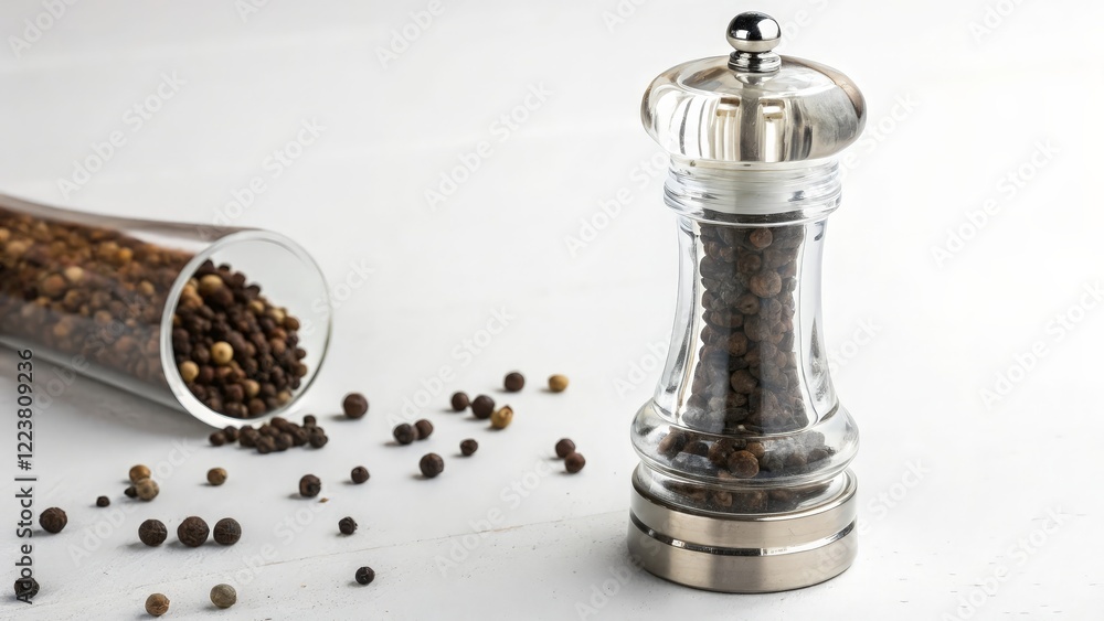 Black Peppercorns and Grinder Black Peppercorns and Grinder