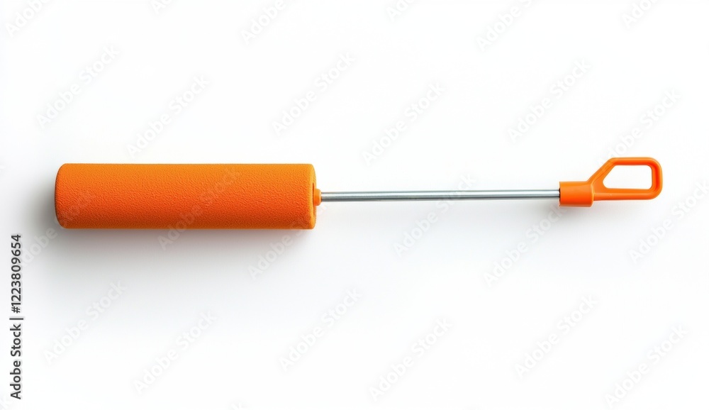Marshmallow roasting stick featuring a vibrant orange handle and comfortable foam grip resting on a clean white background, ideal for summer camping adventures and cozy bonfire gatherings Marshmallow roasting stick featuring a vibrant orange handle and comfortable foam grip resting on a clean white background, ideal for summer camping adventures and cozy bonfire gatherings