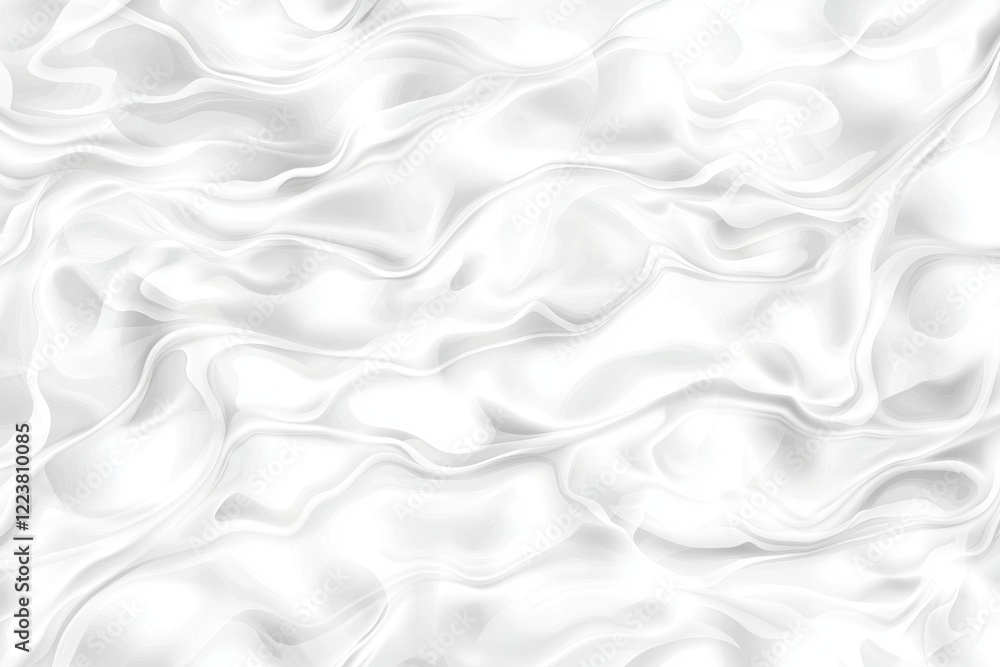 Obraz premium White abstract background with flowing smooth lines creating a wavy pattern, perfect for websites, presentations, or any design project needing a touch of elegance and fluidity