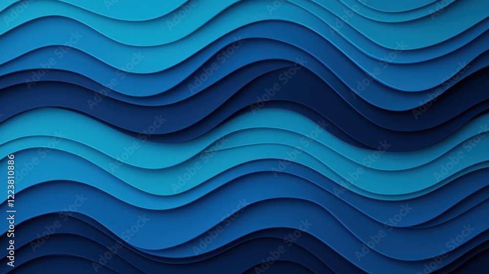 Abstract Wavy Patterns in Shades of Blue Tones for Modern Design Abstract Wavy Patterns in Shades of Blue Tones for Modern Design