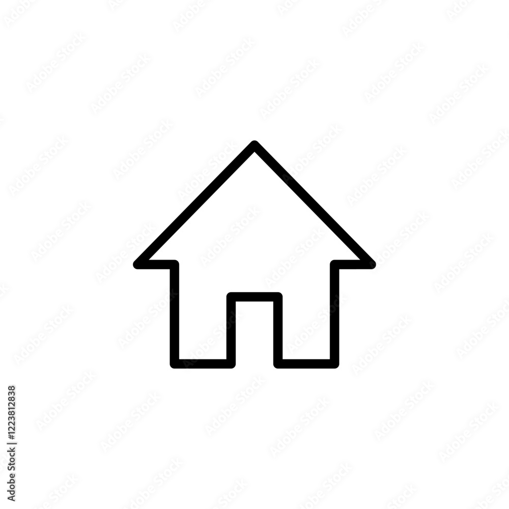 House icon logo design. Home sign and symbol House icon logo design. Home sign and symbol
