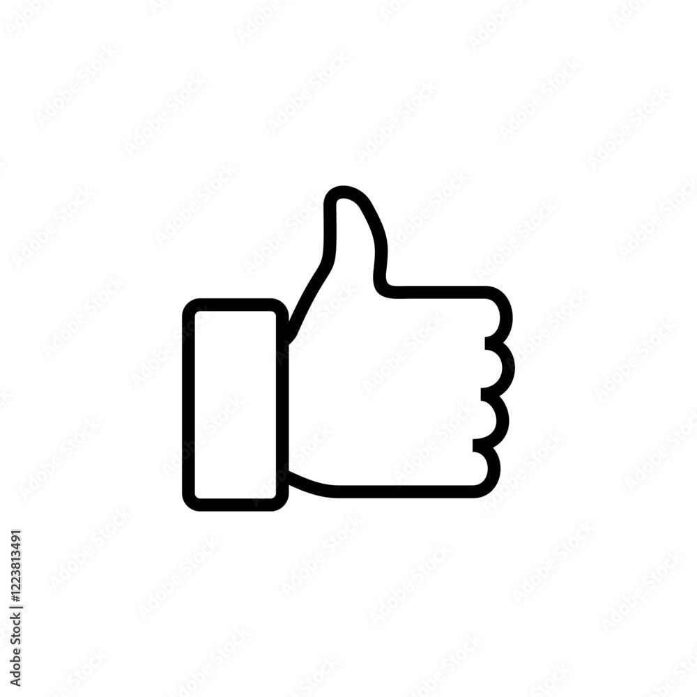Like icon logo design. Thumbs up sign and symbol. Hand like Like icon logo design. Thumbs up sign and symbol. Hand like