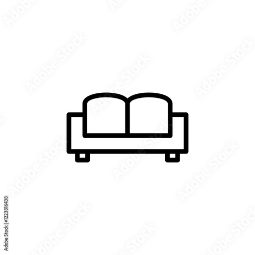 Sofa icon logo design. sofa sign and symbol. furniture icon