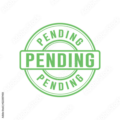 Pending Stamp Graphic design vector element simple and modern