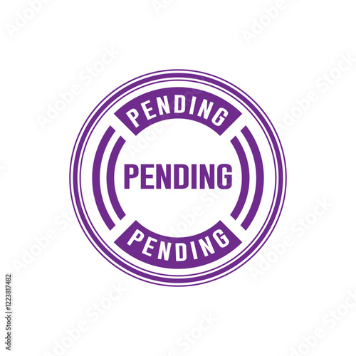 Pending Stamp Graphic design vector element simple and modern