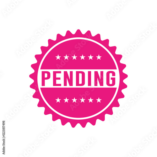 Pending Stamp Graphic design vector element simple and modern