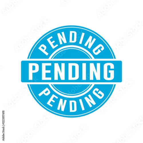 Pending Stamp Graphic design vector element simple and modern