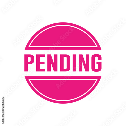 Pending Stamp Graphic design vector element simple and modern