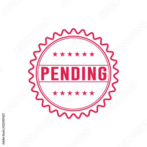 Pending Stamp Graphic design vector element simple and modern