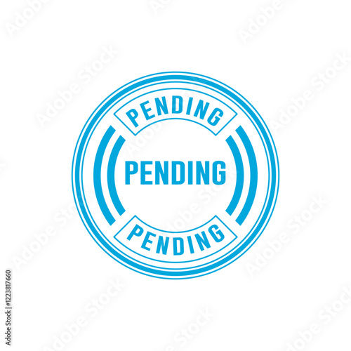 Pending Stamp Graphic design vector element simple and modern