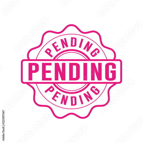 Pending Stamp Graphic design vector element simple and modern