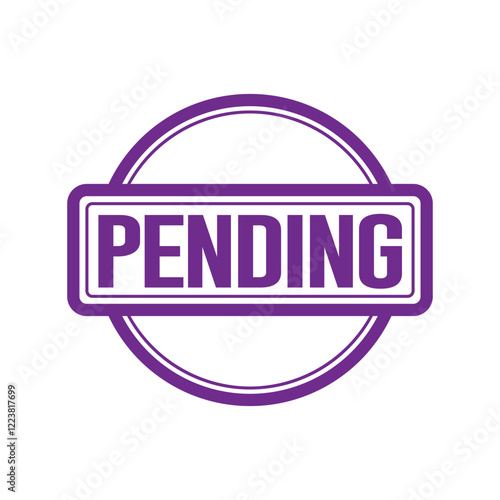 Pending Stamp Graphic design vector element simple and modern