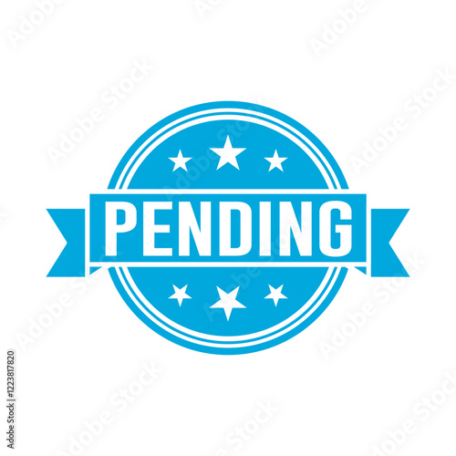 Pending Stamp Graphic design vector element simple and modern