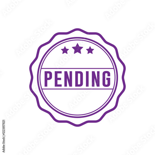 Pending Stamp Graphic design vector element simple and modern
