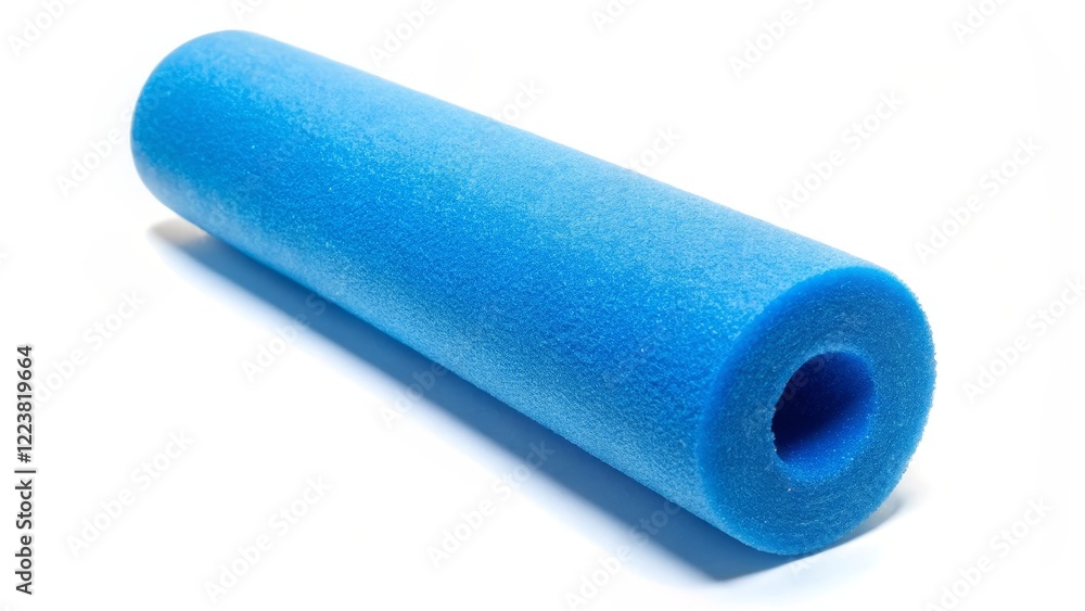 Blue Cylindrical Object with Central Bore Blue Cylindrical Object with Central Bore