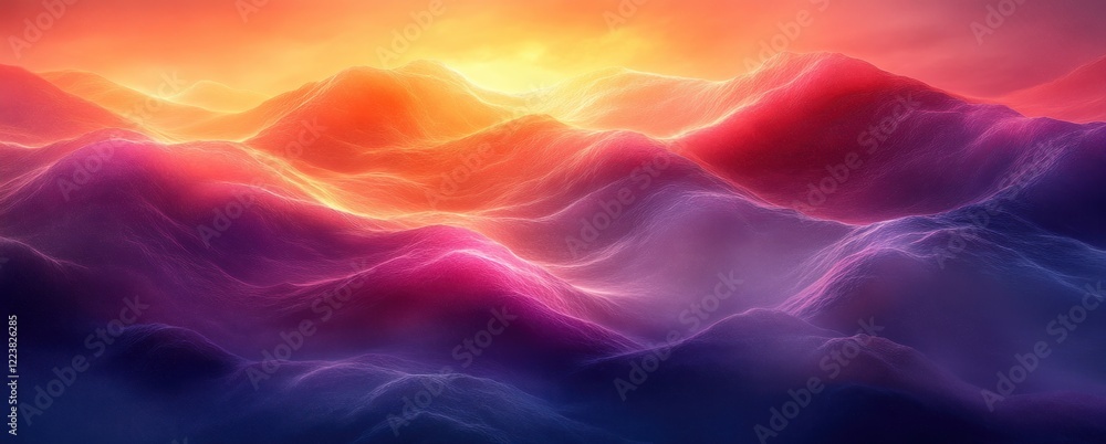 Abstract Gradient Background with Orange Yellow Glow on Dark Purple Texture for Banner Poster Design Abstract Gradient Background with Orange Yellow Glow on Dark Purple Texture for Banner Poster Design