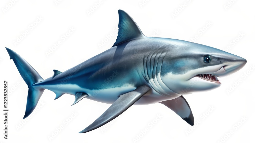 Fototapeta premium Great White Shark Illustration