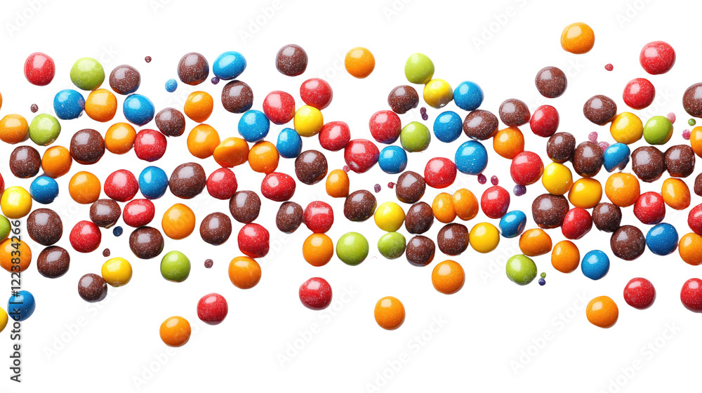 Candy Confetti: A joyful and colorful burst of chocolate candy scattered across a clean surface. The vibrant hues and playful arrangement create a festive and sweet visual. Candy Confetti: A joyful and colorful burst of chocolate candy scattered across a clean surface. The vibrant hues and playful arrangement create a festive and sweet visual.
