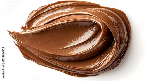 Wallpaper Mural Gourmet chocolate spread with a glossy creamy texture elegantly presented on a clean white surface offering a delicious visual for culinary food or luxury brand concepts Torontodigital.ca