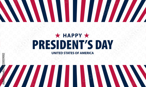 Happy Presidents Day United States Of America Design Background Illustration