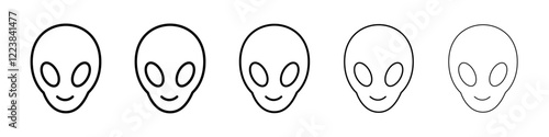 Alien icon Vector logo sign