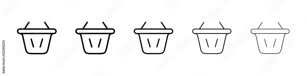 Basket icon Vector logo sign Basket icon Vector logo sign