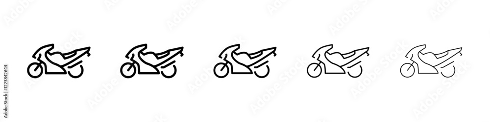 Fototapeta premium Bike icon Vector logo sign