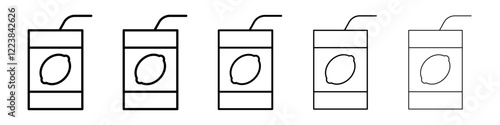 Beverage box icon Vector logo sign