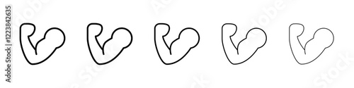 Bicep icon Vector logo sign
