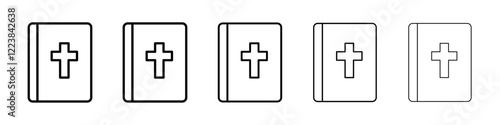 Bible icon Vector logo sign