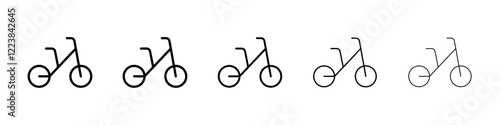 Bike icon Vector logo sign