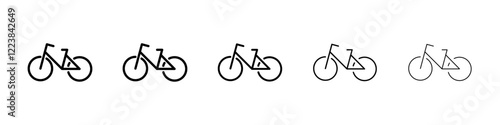 Bike icon Vector logo sign