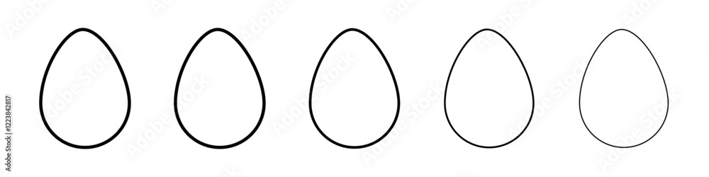 Boiled egg icon Vector logo sign Boiled egg icon Vector logo sign