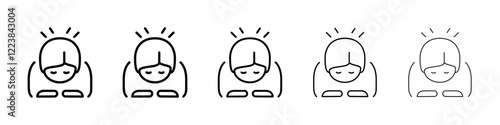 Bowing icon Vector logo sign